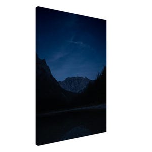 Alpine Night Sky – Tranquil Mountain Landscape Fine Art Print