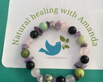 Crystal bracelet to balance hormones