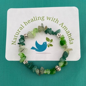Crystal chip bracelet for Gout