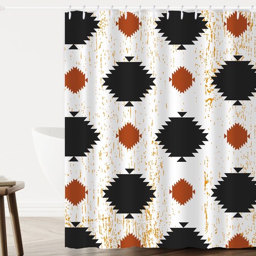 Western Theme Shower Curtain Etsy