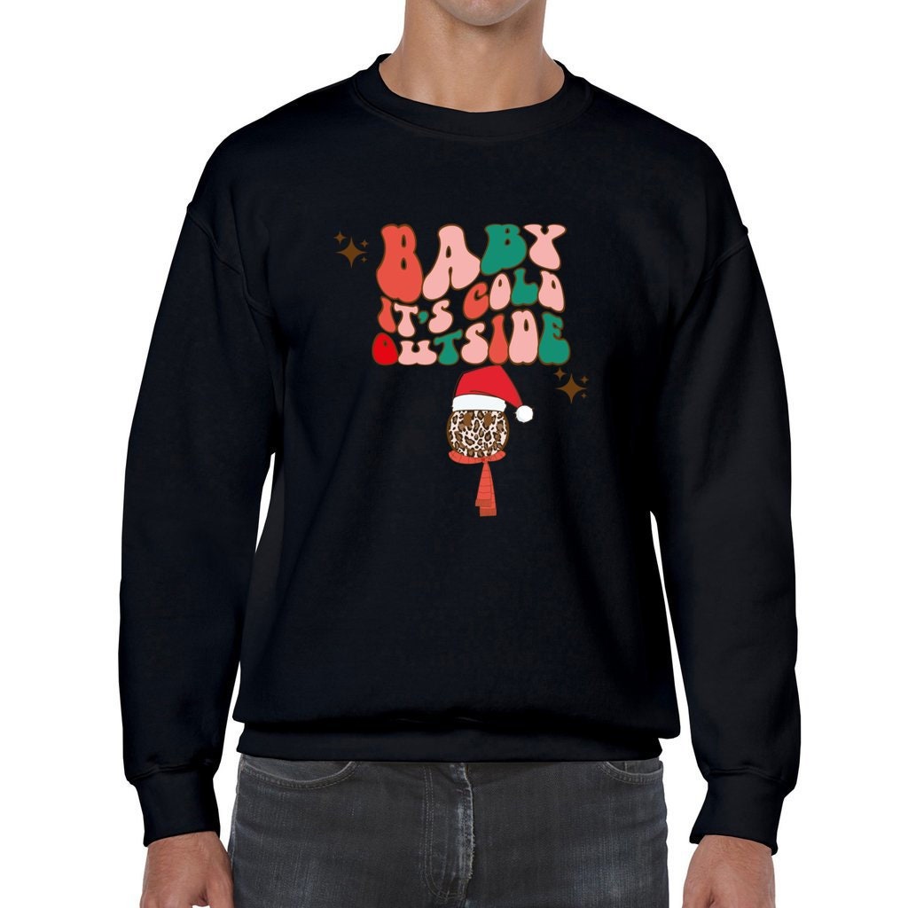 Discover Baby Its Cold Outside Sweatshirt, Retro Christmas Gift Sweater, Vintage Christmas Tee, Xmas Happy New Year Unisex Crewneck Sweatshirt