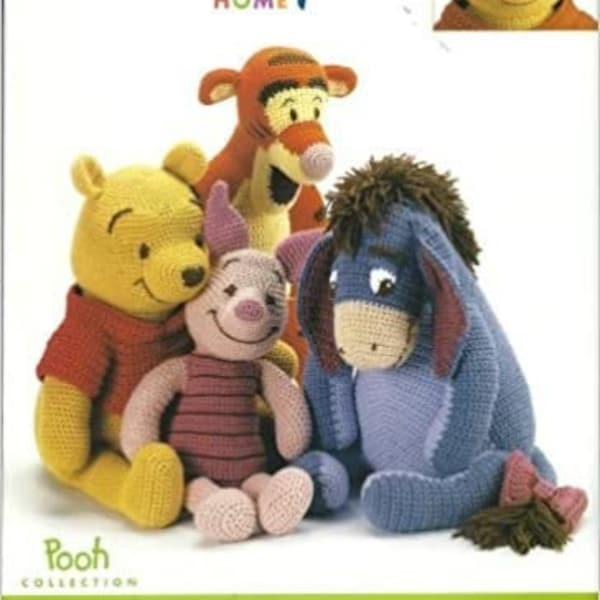 Leisure Arts Pooh and Friends Booklet PDF Vintage Crochet Patterns