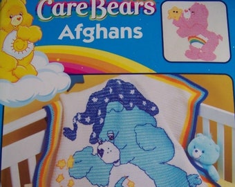 Care Bear Crochet Afghans PDF Booklet Vintage Crochet Instant Download Ebook