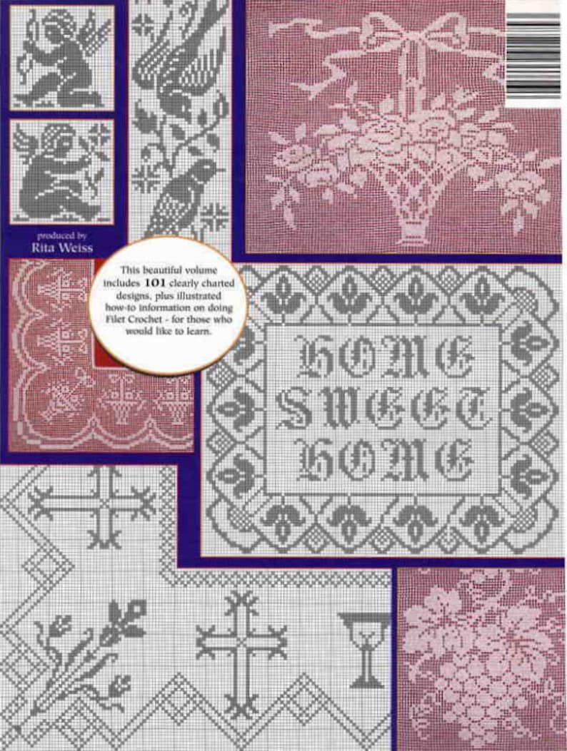 101 File Crochet Charts PDF Download Vintage Crochet Pattern image 4