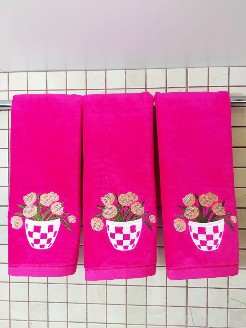 Fingertip Towels for Kitchen and Bathroom. Deluxe Premium Terryvelour