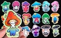 LGBTQ+ Mushrooms - Pride stickers | Gay Queer Asexual Bisexual Lesbian Nonbinary Pansexual Trans Aroace Genderfluid Polyam Agender Aromantic product logo