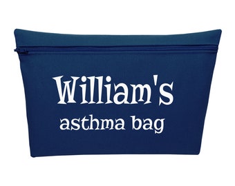 Asthma Medicine bag Personalised- Medicine storage -Medical bag-School medicine case-Inhaler Asthma Storage bag-Travel Meds Bag