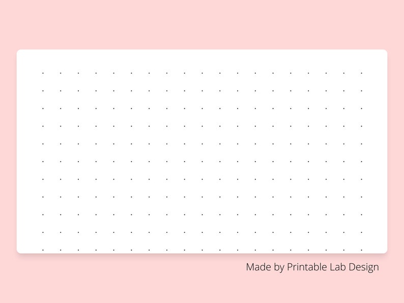Dot Grid Paper Printable Printable Bullet Journal Paper Etsy