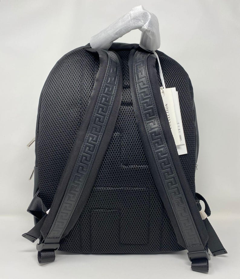 Versace Collection Black Medusa Makeup Bag Backpack – New with Tags & Dust Pouch (VIP Gift) Beauty Bag