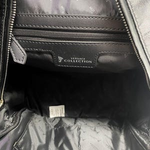 Versace Collection Black Medusa Makeup Bag Backpack – New with Tags & Dust Pouch (VIP Gift) Beauty Bag