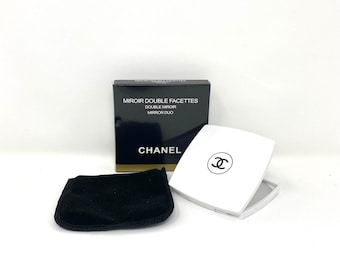 Espejo compacto de maquillaje CHANEL Beauty CC White Double Facette, nuevo con caja (regalo VIP)