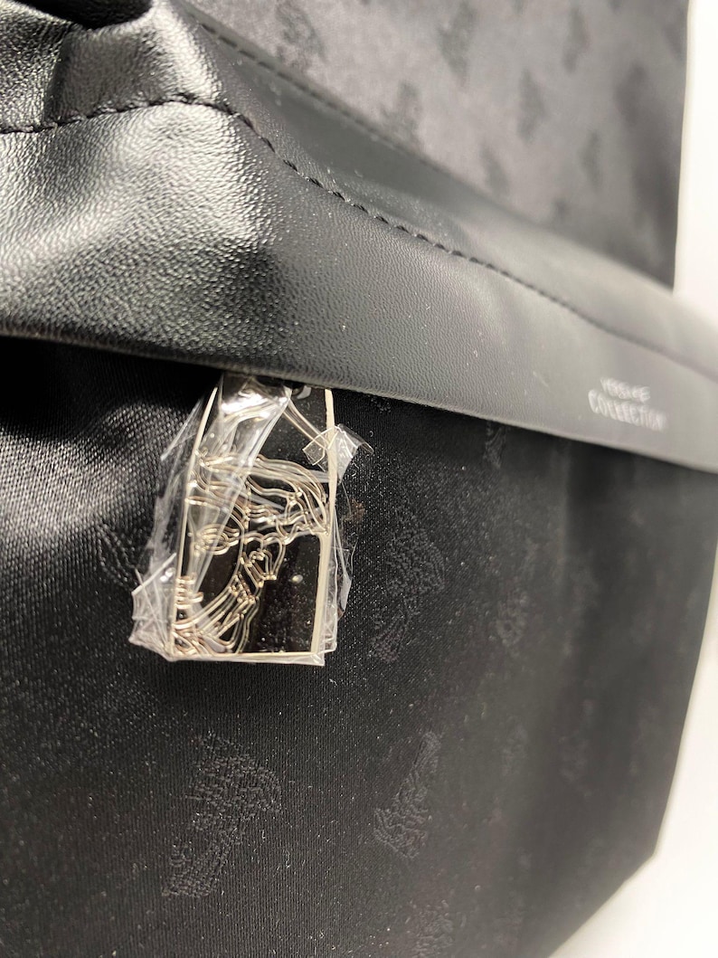 Versace Collection Black Medusa Makeup Bag Backpack – New with Tags & Dust Pouch (VIP Gift) Beauty Bag