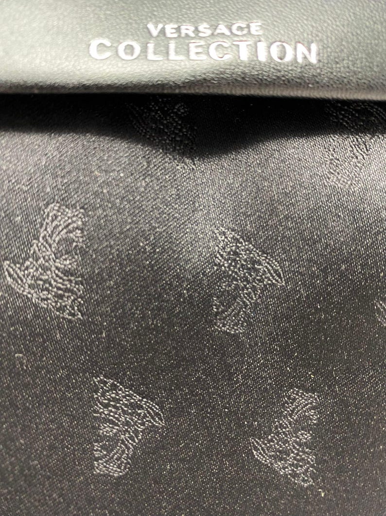 Versace Collection Black Medusa Makeup Bag Backpack – New with Tags & Dust Pouch (VIP Gift) Beauty Bag