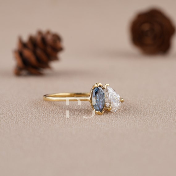 Fancy colored shop moissanite
