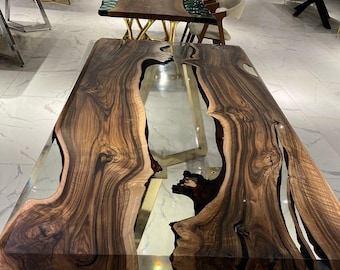 Epoxy Dining Table, Custom Resin Kitchen Table, Epoxy resin Table, Modern Wooden Table, Kitchen Furniture, Office Table, Handmade Table top