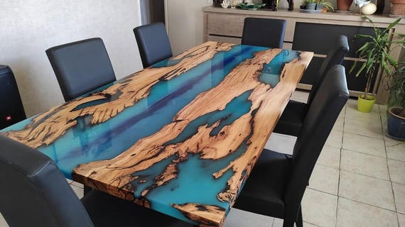 Epoxy Dining Table, Custom Resin Kitchen Table, Epoxy resin Table, Modern Wooden Table, Kitchen Furniture, Office Table, Handmade Table top