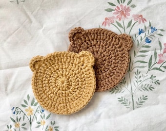 Crochet Bear Coasters