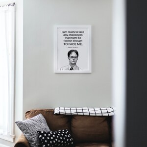 Printable Dwight Schrute TV Show Poster Hilarious Print for - Etsy