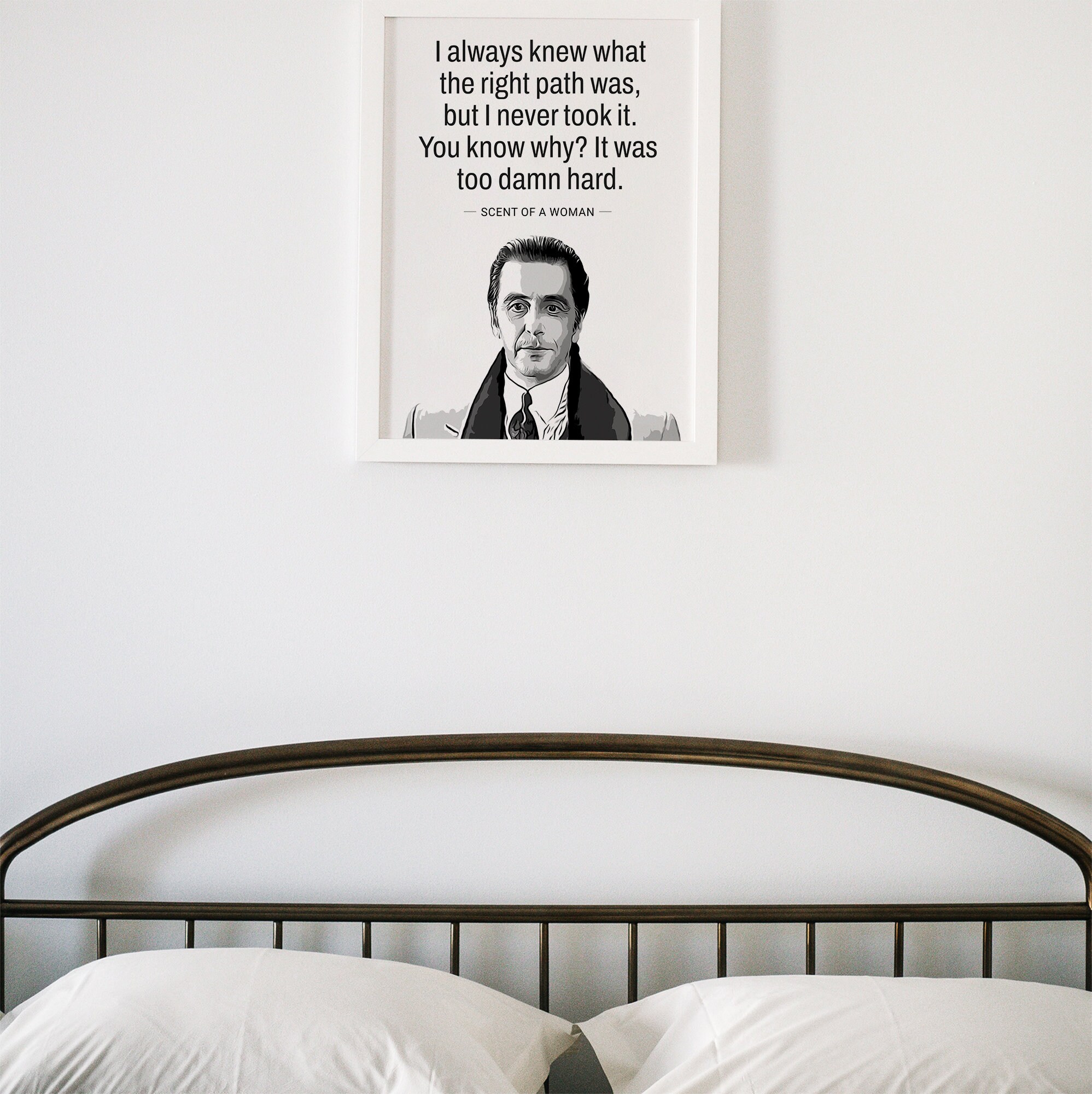 Scent of A Woman Al Pacino Movie Poster Print, Aesthetic Film Print for