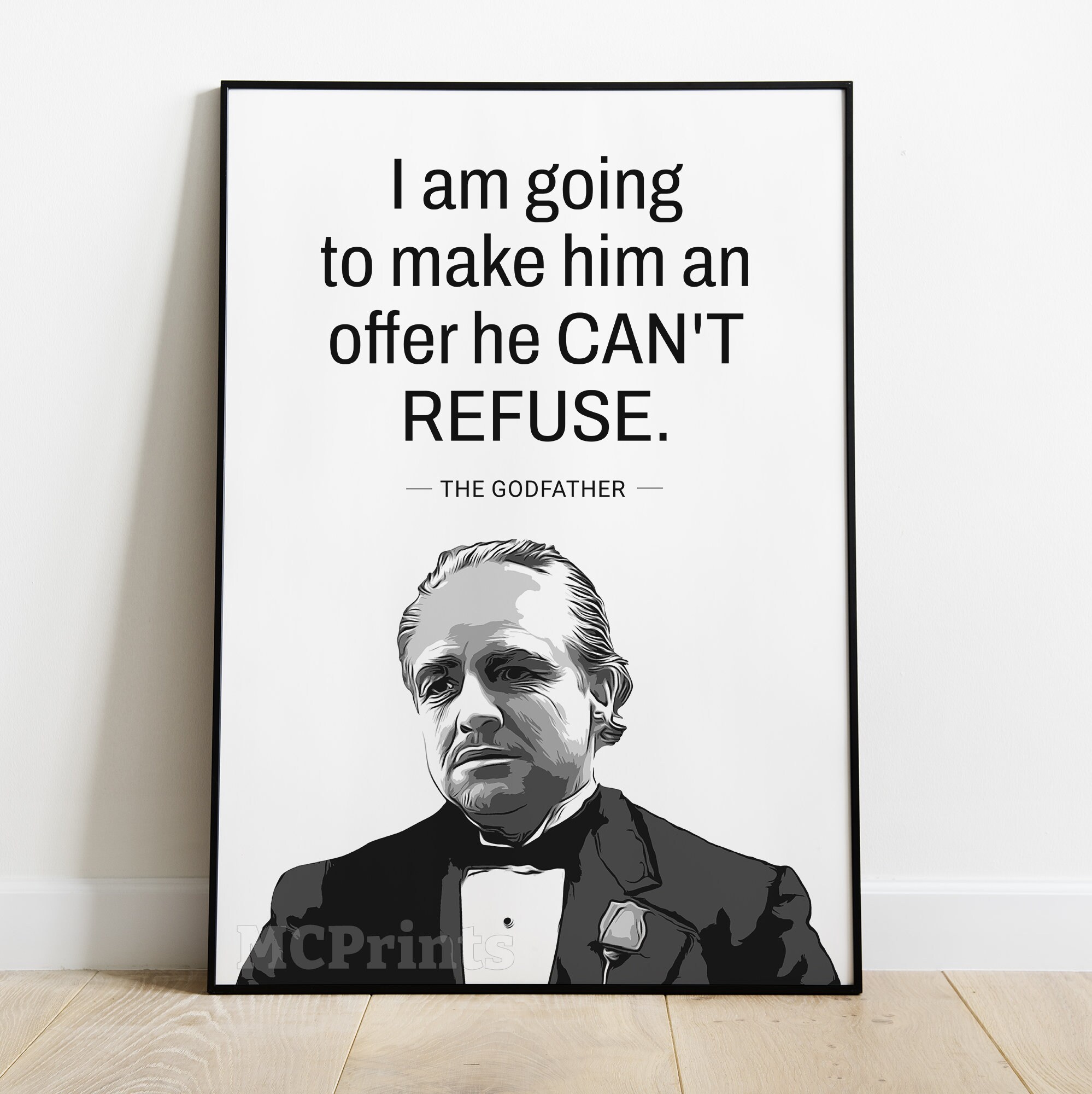 The Godfather Prints, Set of Three Digital Prints, Original Movie