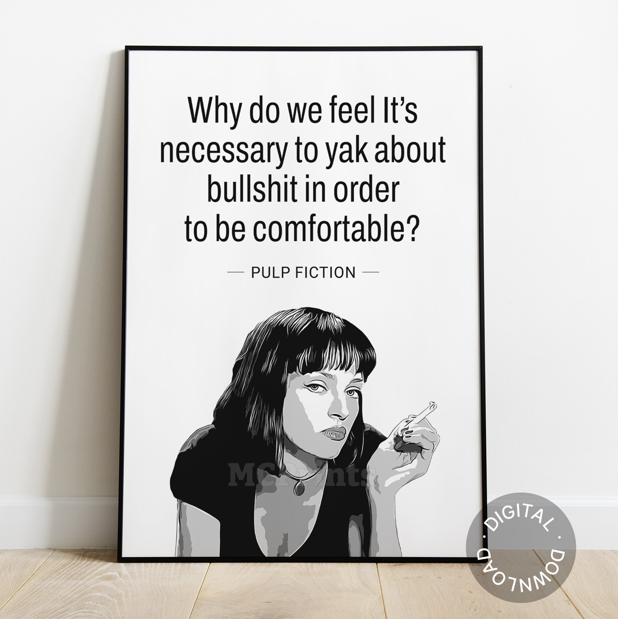 Uma Thurman Pulp Fiction Quotes