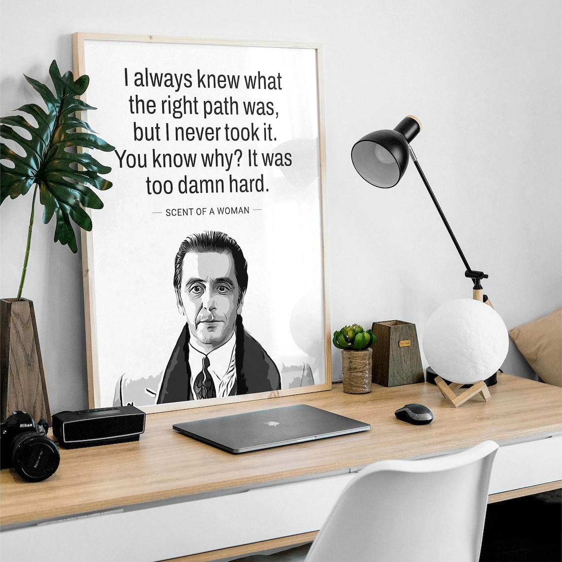 Scent of A Woman Al Pacino Movie Poster Print, Aesthetic Film Print for