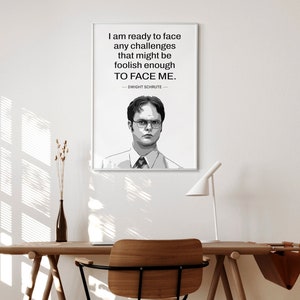 Printable Dwight Schrute TV Show Poster Hilarious Print for - Etsy
