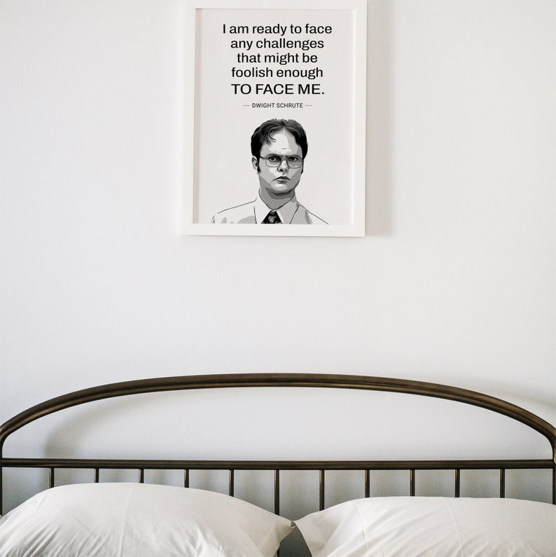 Printable Dwight Schrute TV Show Poster Hilarious Print for - Etsy