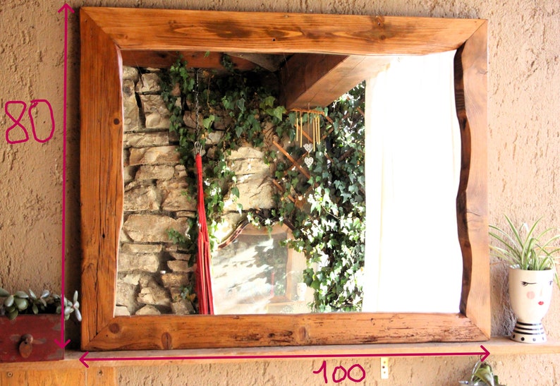 Tukor, mirror with reclaimed wood image 6