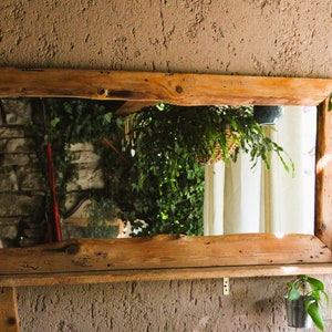 Tukor, mirror with reclaimed wood