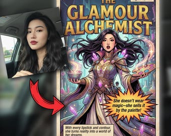Custom Comic Book Cover Poster – Turn Anyone Into a Superhero!