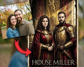 Custom Fantasy House Portrait – Personalized TV Series Poster (Digital Art)