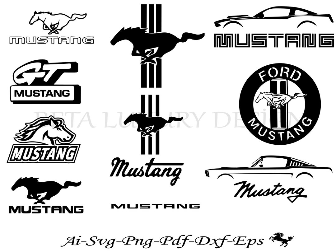Mustang Svg Bundle, Mustang Car Logo Svg, Ford Mustang Svg