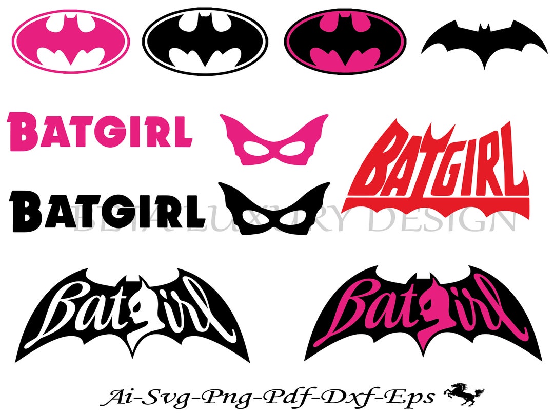 Superhero Svgcartoon Svgbatgirl Svg Bundlebatgirl Logobat - Etsy Canada