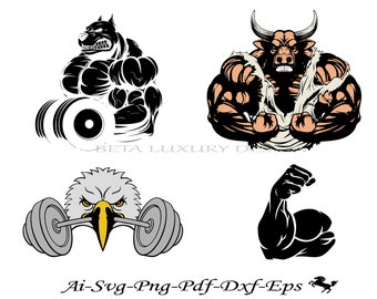 GYM Svg Bundle,Sport Logo Svg,Workout Svg,Cardio Svg,Squat Svg,Sport Svg,Exercise Svg,Weight lifting Svg,Ai,Png,Pdf,Dxf,Eps