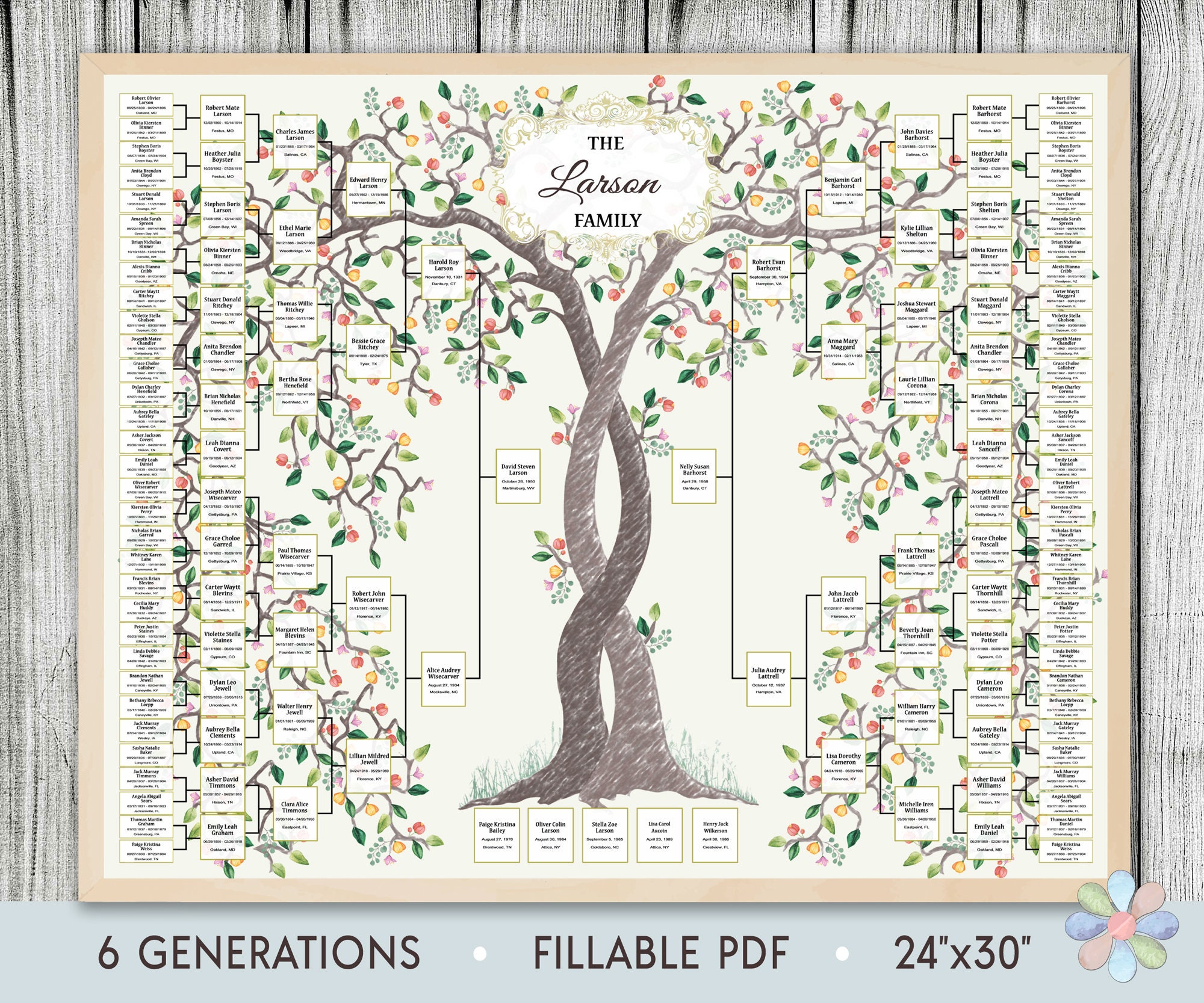 19 Genealogy Chart Template page 2 - Free to Edit, Download & Print