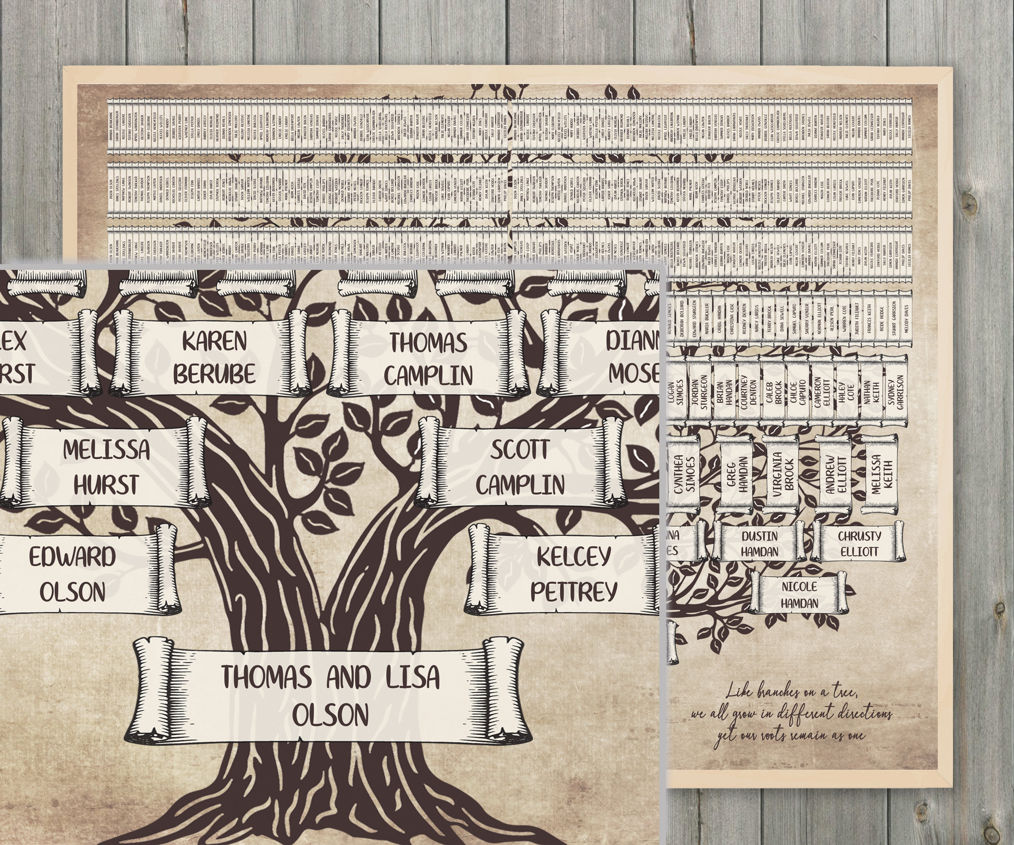 Family Tree Template for 9 Generations. Leafy Old Tree Olsi Family Tree ...