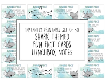 Lunchbox Note Cards - Sharks Lunchbox Note Cards - Sharks