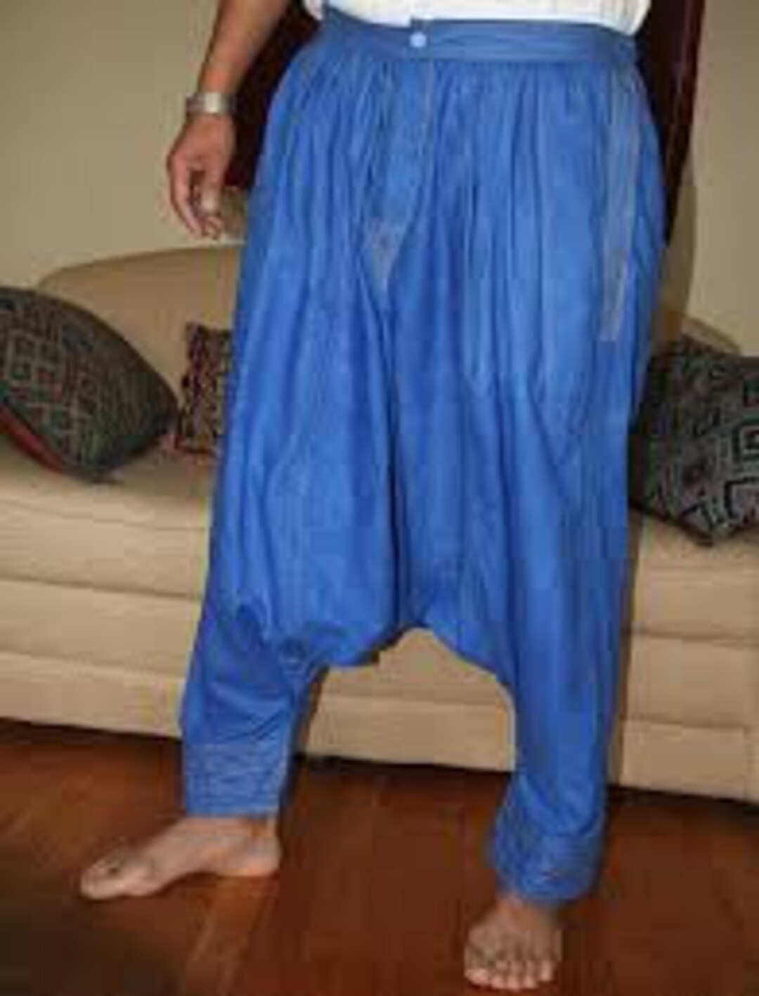 Pants for Men Moroccan Qandrissi Trousers Blue Aladdin - Etsy