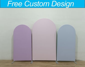 Solid Arch Stand Backdrop Purple Pink Blue Chiara Wall Backdrop For Birthday BabyShower Wedding Photo Booth Photography Banner Party Decor