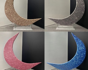 Moon Arch Backdrop Stand Frame + High Quality Backdrop Cover, Free Custom Size and Color Arch Backdrop for Party, Wedding, Baby Shower.