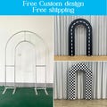 Personalized Open Arch Wall Stand Frame + Backdrop Cover, Custom Size and Color Backdrop For Birthday, Baby Shower,Wedding,Photo Booth Party product logo
