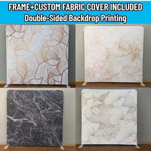 Marble Photo Booth Backdrop Party Stand Pillowcase Backdrop Fabric Cover Wedding Birthday BabyShower Photography Photo Studio