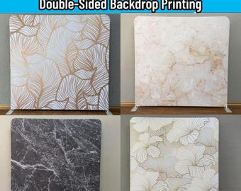 Marble Photo Booth Backdrop Party Stand Pillowcase Backdrop Fabric Cover Wedding Birthday BabyShower Photography Photo Studio