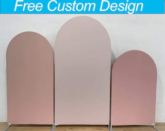 Solid Arch Stand Backdrop Nude Print Fabric Chiara Wall Backdrop For Birthday BabyShower Wedding Photo Booth Photography Banner Party Decor