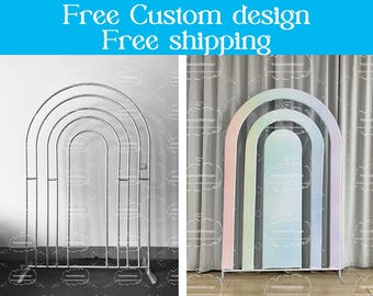Rainbow Arch Backdrop Stand Chiara Wall Backdrop Photo Booth Photograpghy Background Baby Shower, Wedding, Birthday Photo Booth Party Decor