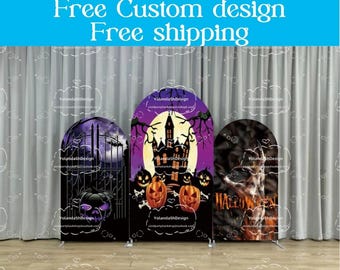 Hallowen Arch Stand Backdrop Pumpkin Lantern Chiara Wall Backdrop For Wedding Birthday Baby Shower Photo Booth Photography Party Decor