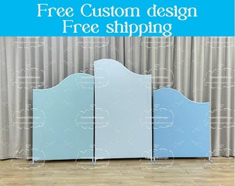 Wave Arch Backdrop Stand Party Frame Print Chiara Wall Arch Fabric Backdrop Cover For Birthday Baby Shower Wedding Photo Booth Photography