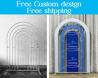 Rainbow Arch Backdrop Stand Chiara Wall Backdrop Photo Booth Photograpghy Background Baby Shower, Wedding, Birthday Photo Booth Party Decor