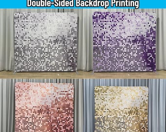 Sparkle Glitter Photo Booth Backdrop Stand Gold Sequin Pillowcase Backdrop Fabric Cover Wedding Birthday BabyShower Photography Photo Studio